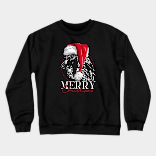 Santa Afghane Hound Merry Christmas dog mom Crewneck Sweatshirt